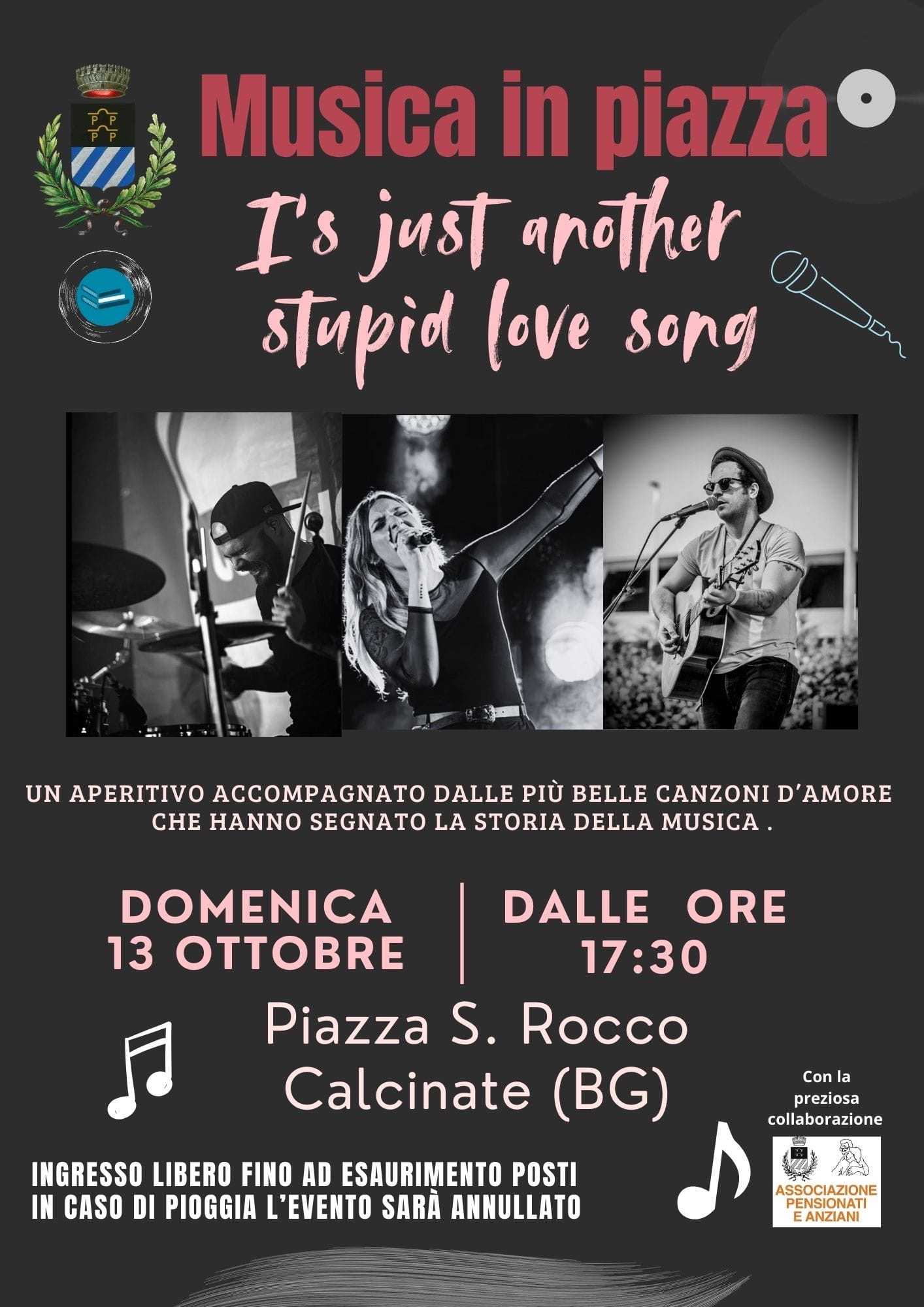 Domenica 13 ottobre dalle ore 17.30