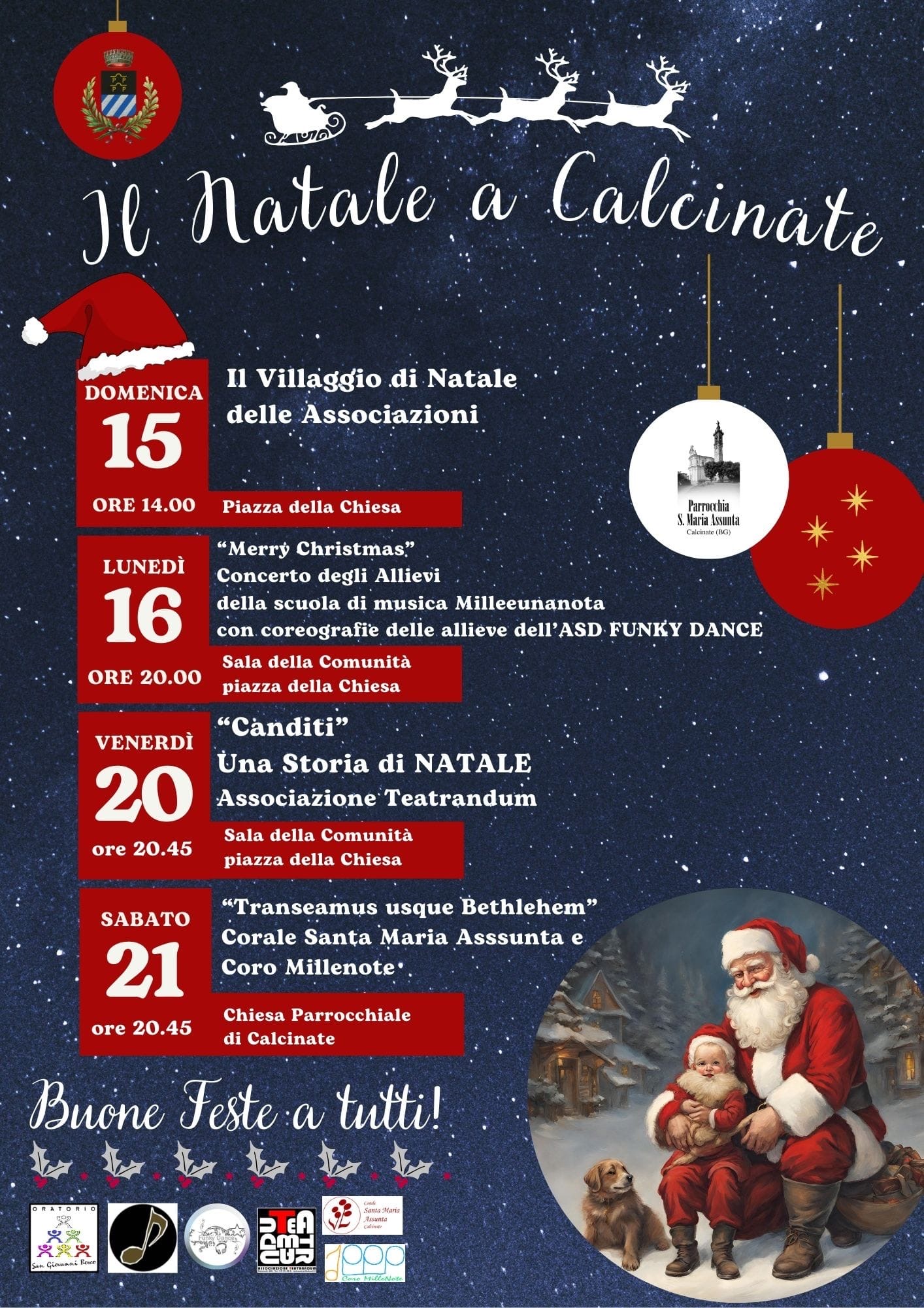 Momenti conviviali in occasione del Natale